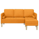 Set di divani con cuscino Giallo Scuro Poliestere