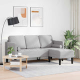 Set di divani con cuscino Grigio Nuvola Poliestere