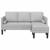 Set di divani con cuscino Grigio Nuvola Poliestere