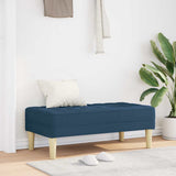 panchina Blu 113 x 57 x 39 cm Tessuto