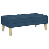 panchina Blu 113 x 57 x 39 cm Tessuto