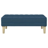 panchina Blu 113 x 57 x 39 cm Tessuto