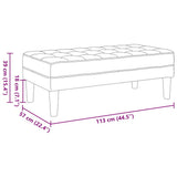 panchina Blu 113 x 57 x 39 cm Tessuto