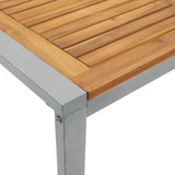 Tavolo da Giardino Grigio 180 x 90 x 75 cm