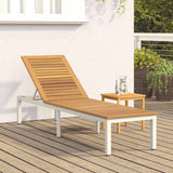 Lettino prendisole 1-persona Grigio 200 x 55 x 35cm