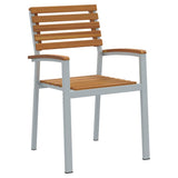 Sedia da Giardino 2 pcs Marrone 56 x 57 x 87 cm