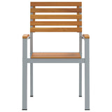 Sedia da Giardino 2 pcs Marrone 56 x 57 x 87 cm