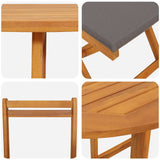 Set bistrot 3 pcs Olio Naturale Legno di Acacia Massello