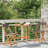 Set bistrot 3 pcs Olio Naturale Legno di Acacia Massello