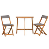 Set bistrot 3 pcs Olio Naturale Legno di Acacia Massello