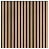 Pannelli Acustici da Parete 8 pz Doghe Rovere Impiallacciato