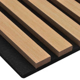 Pannelli Acustici da Parete 8 pz Doghe Rovere Impiallacciato
