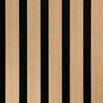Pannelli Acustici da Parete 8 pz Doghe Rovere Impiallacciato