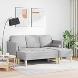 Set di divani 2 pcs Grigio Nuvola 173 x 131 x 67 cm Poliestere