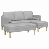Set di divani 2 pcs Grigio Nuvola 173 x 131 x 67 cm Poliestere