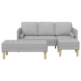 Set di divani 2 pcs Grigio Nuvola 173 x 131 x 67 cm Poliestere