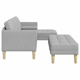 Set di divani 2 pcs Grigio Nuvola 173 x 131 x 67 cm Poliestere