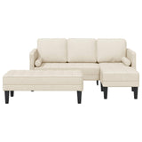 Set di divani con cuscino 2 pcs Tela Poliestere
