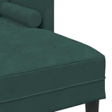 Set di divani con cuscino 2 pcs Verde Scuro Poliestere