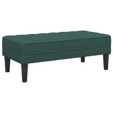Set di divani con cuscino 2 pcs Verde Scuro Poliestere
