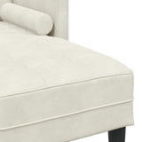 Set di divani con cuscino 2 pcs Crema Poliestere