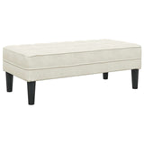 Set di divani con cuscino 2 pcs Crema Poliestere