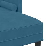 Set di divani con cuscino 2 pcs Blu Poliestere
