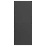 Rastrelliera per Legna da Ardere Nera 40x30x75 cm