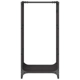 Rastrelliera per Legna da Ardere Nera 40x30x80 cm