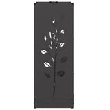 Rastrelliera per Legna da Ardere Nera 40x30x80 cm