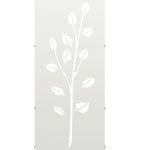 Rastrelliera per Legna da Ardere Bianca 40x30x80 cm
