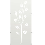Rastrelliera per Legna da Ardere Bianca 40x30x80 cm