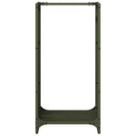 Rastrelliera per Legna da Ardere Verde Oliva 40x30x80 cm