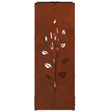 Rastrelliera per Legna da Ardere 40x30x80 cm in Acciaio Corten
