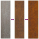 Rastrelliera per Legna da Ardere 40x30x80 cm in Acciaio Corten