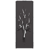 Rastrelliera per Legna da Ardere Nera 40x30x80 cm