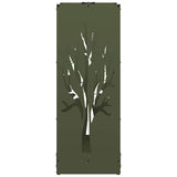 Rastrelliera per Legna da Ardere Verde Oliva 40x30x80 cm