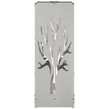 Rastrelliera per Legna da Ardere 40x30x80 cm in Acciaio Inox