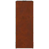 Rastrelliera per Legna da Ardere 40x30x80 cm in Acciaio Corten