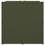 Rastrelliera per Legna da Ardere Verde Oliva 40x40x40 cm