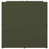 Rastrelliera per Legna da Ardere Verde Oliva 40x40x40 cm