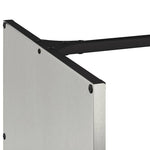 Rastrelliera per Legna da Ardere 40x40x40 cm in Acciaio Inox