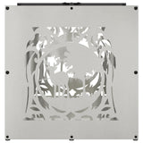 Rastrelliera per Legna da Ardere 40x40x40 cm in Acciaio Inox