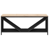 Rastrelliera per Legna da Ardere con Piano Nera 100x40x60 cm