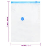 Sacchetti per Stoccaggio 5 pcs Trasparente e Blu 70 x 50 cm