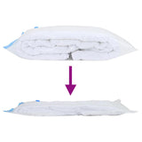 Sacchetti per Stoccaggio 5 pcs Trasparente e Blu 130 x 100 cm