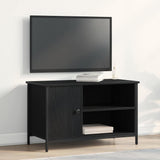 Mobile TV Rovere nero 80 x 40 x 50 cm Legno truciolato