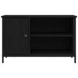 Mobile TV Rovere nero 80 x 40 x 50 cm Legno truciolato