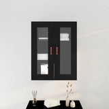 Armadietto a muro Rovere Nero 69,5 x 34 x 90 cm