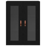 Armadietto a muro Rovere Nero 69,5 x 34 x 90 cm